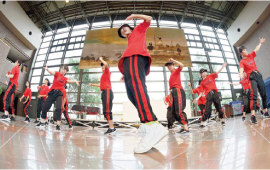 ダンス部の活動風景