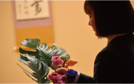 カルチャー部（茶道・華道）の活動風景