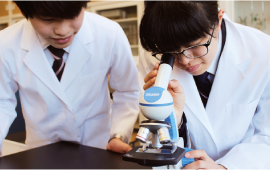 自然科学部の活動風景