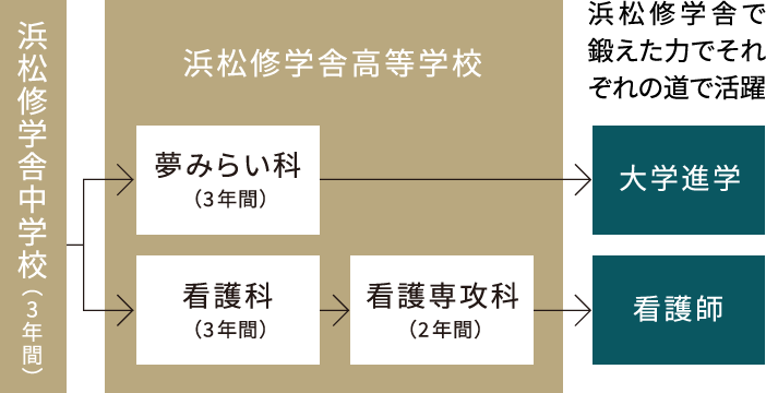 将来の進路のイメージ図